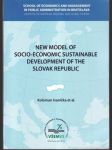 New model of socio-economic.... (veľký formát) - náhled