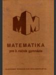 Matematika pre 3.roč. gymnázia - náhled