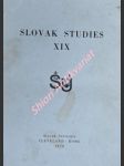 Slovak studies xix / miscellanea 4 / - náhled