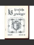 Heraldika a genealogie, XXIII/2, 1990 - náhled