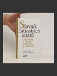 Slovník latinských citátů - náhled