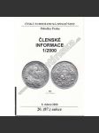 Česká numismatická spol., Členské informace 1/2000 - náhled