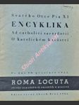 Encyklika " ad catholici sacerdotii - o katolickém kněžství " - pius xi. - náhled