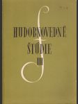 Hudobnovedné štúdie iii - náhled