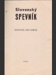 Slovenský spevník - náhled