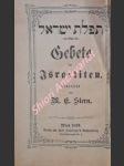 Andachtsbuch / gebete der israeliten - stern m.e. - náhled