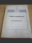 Sociologie a psychologie práce - náhled