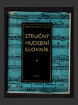 Stručný hudební slovník - náhled