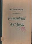 Formenlehre der musik - náhled