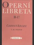 Čarostřelec - Operní libreta II-17 - náhled