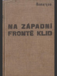 Na západní frontě klid - náhled