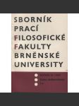 Sborník prací filosofické fakulty Brněnské university, roč. IX./1960 (Sborník prací - dějiny umění) - náhled