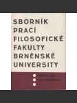 Sborník prací filosofické fakulty Brněnské university, roč. XI./1962 (Sborník prací - dějiny umění) - náhled