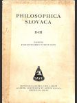 Philosophica Slovaca II.-III. - náhled