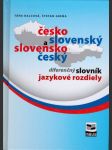 Česko-slovenský a slovensko-český diferenčný slovník - náhled