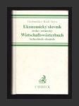 Ekonomický slovník česko-německý / Wirtschaftswörterbuch tschechisch-deutsch - náhled