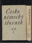 Česko německý slovník dvoudílný I (a-o) II (p-ž) - náhled