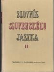 Slovník slovenského jazyka II.  - náhled