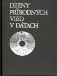 Dejiny prírodných vied v dátach - náhled