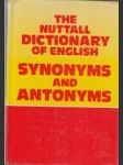 Tha Nuttall Dictionary of English Synonyms and Antonyms - náhled