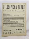 Filosofická revue: Odborný čtvrtletník pro filosofii; ročník VI.; č. 3 - náhled