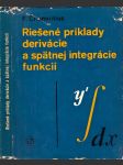 Riešené príklady derivácie a spätnej integrácie funkcií - náhled