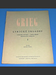 Grieg / noty : Klavír - Lyrické skladby I., Op.12 - náhled