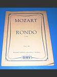 Mozart / noty : klavír - Rondo D-dur - náhled
