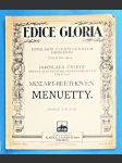 Mozart , Beethoven /noty : Housle + klavír : Menuetty č.8 a 9 - náhled