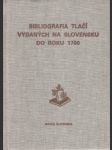 Bibliografia tlačí vydaných na Slovensku do roku 1700 2.diel. - náhled