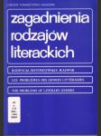 Zagadnienia rodzajów literackich 2004 - náhled