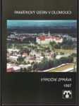 Památkový ústav v Olomouci výroční zpráva 1997 - náhled