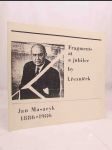 Jan Masaryk: Fragments at a Jubilee 1886-1986 - náhled