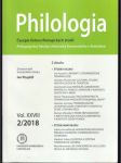 Philologia Časopis Ústavu filologických štúdií 2-2018 - náhled