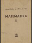 Matematika II. - náhled