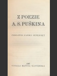 Z poezie A. S. Puškina - náhled