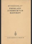 Preklady z nemeckých básnikov - náhled