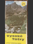 Rozkladací letní turistická mapa   vysoké  tatry - náhled