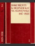 Dokumenty k dejinám KSČ na Slovensku I. - II. - náhled