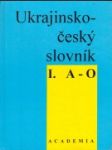 Ukrajinsko-český slovník I. A - O - náhled