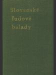 Slovenské ľudové balady - náhled
