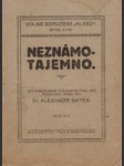 Neznámo tajemno - náhled