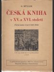 Česká kniha v XV. a XVI. století - náhled