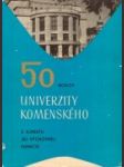 50 rokov Univerzity Komenského z aspektu jej výchovnej funkcie - náhled