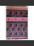R. U. R. [Rossum's Universal Robots; VI. vydání 1924; obálka Josef Čapek] - náhled