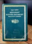 Místopisný slovník historický království českého - náhled