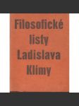 Filosofické listy Ladislava Klímy (Ladislav Klíma) - náhled