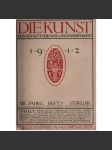 Die Kunst. Monatshefte für freie u. angewandte Kunst [měsíčník pro umění, 1912, XVIII. ročník, sešit 5, únor] - náhled