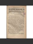 Komunismus. Revue pro komunistickou teorii a praxi, ročník I./1921-1922 (propaganda, levicová literatura) - náhled