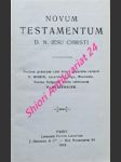 Novum testamentum d. n. iesu christi - náhled